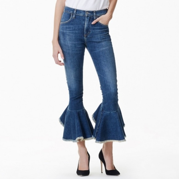 Citizens of Humanity Denim - CITIZENS OF HUMANITY Drew Flounce Hem Crop Jeans